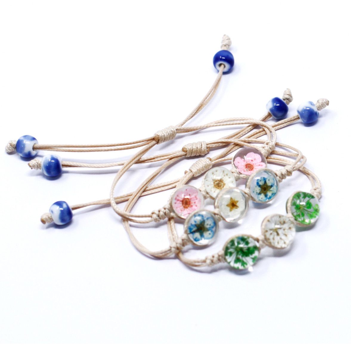 Pressed Flowers - Tri-Flower Braclet - Image 2