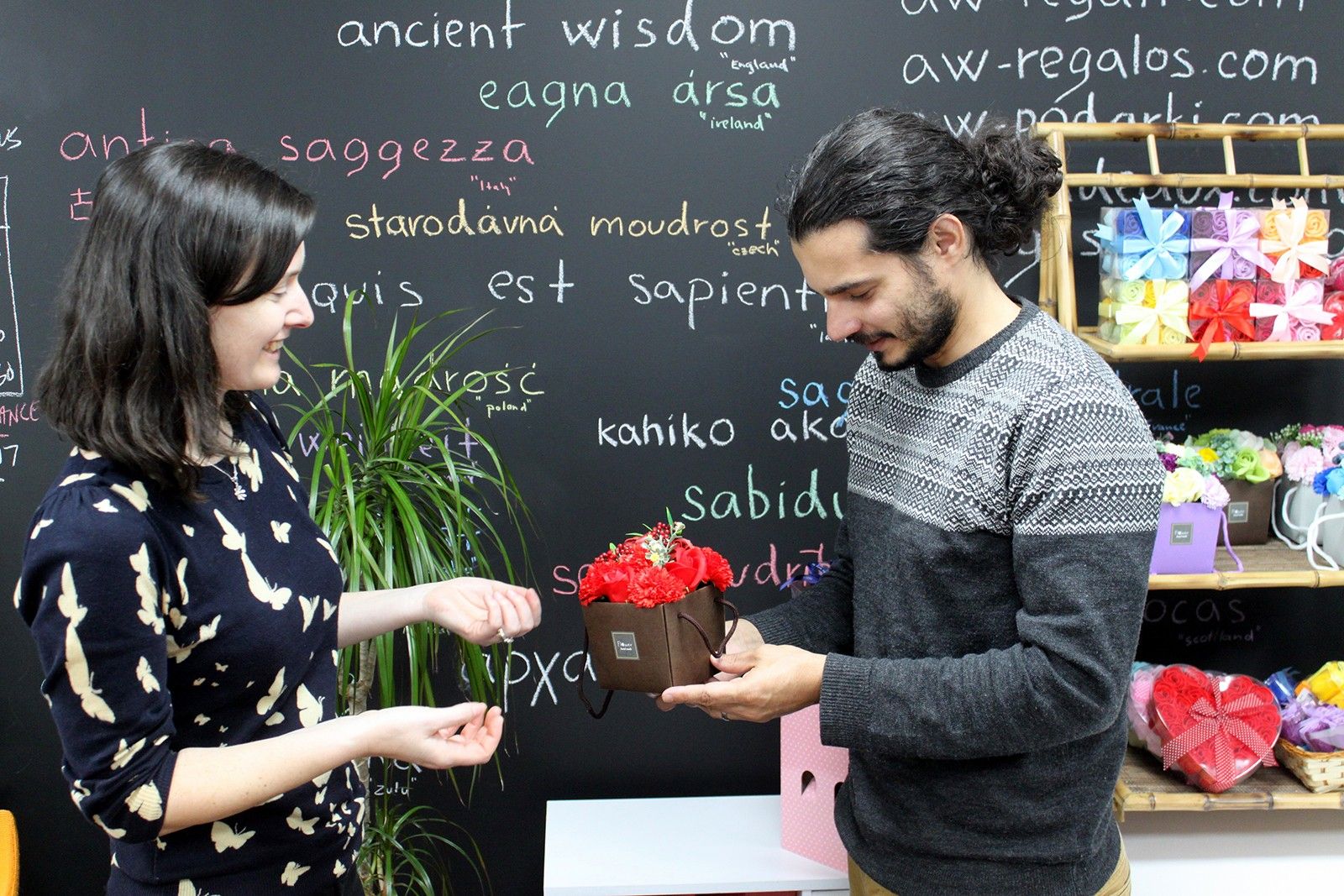 Soap Flower Bouqet - Purple Flower Garden - Image 4