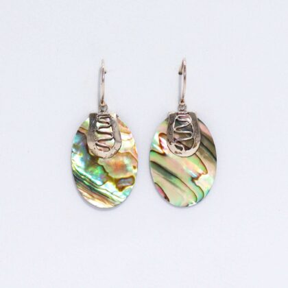 Shell & Silver Earrings - Flip-flops- Abalone