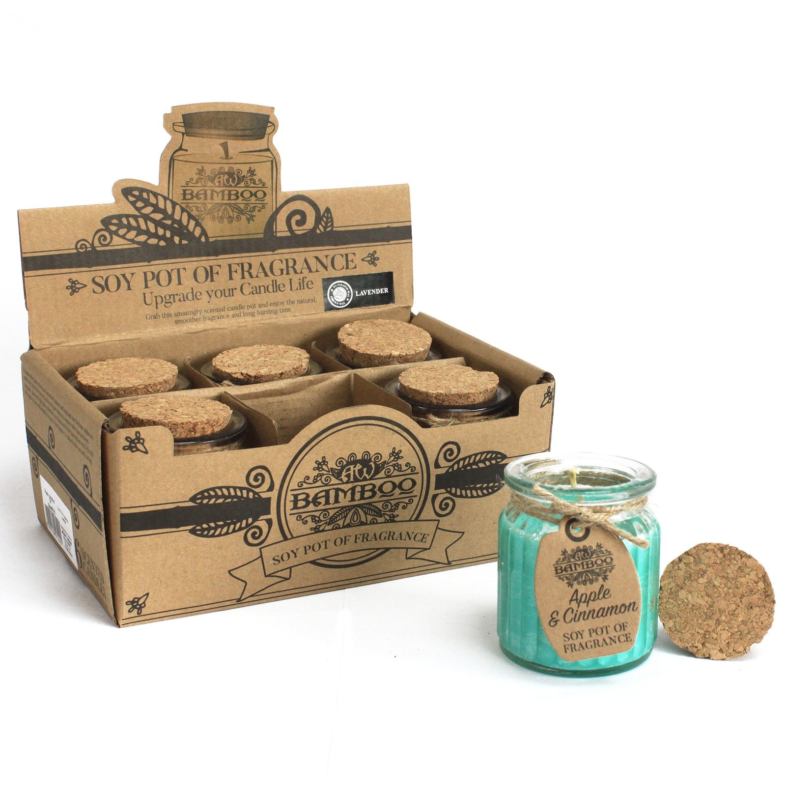 Apple & Cinnamon Soy Pot of Fragrance Candle - Image 2