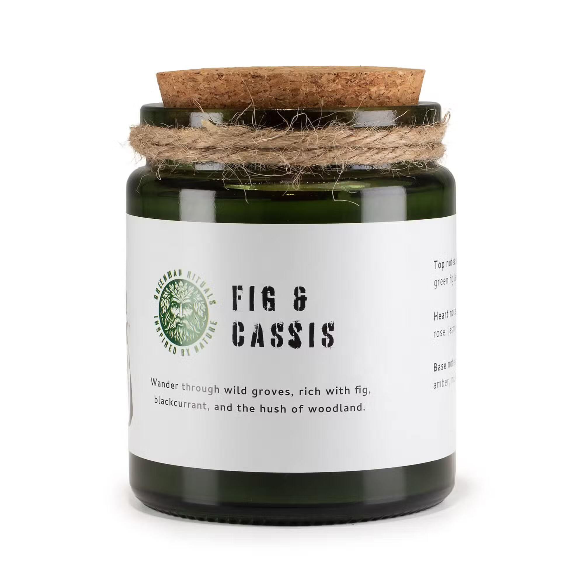 Greenman Woodwick Soy Candle - Crushed Fig & Cassis