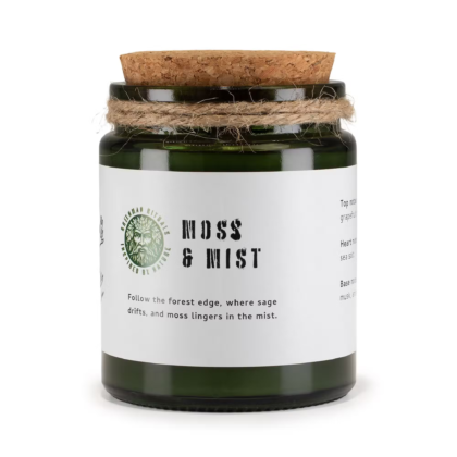 Greenman Woodwick Soy Candle - Moss & Mist