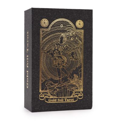 A luxurious 78-card Gold Foil Tarot Set
