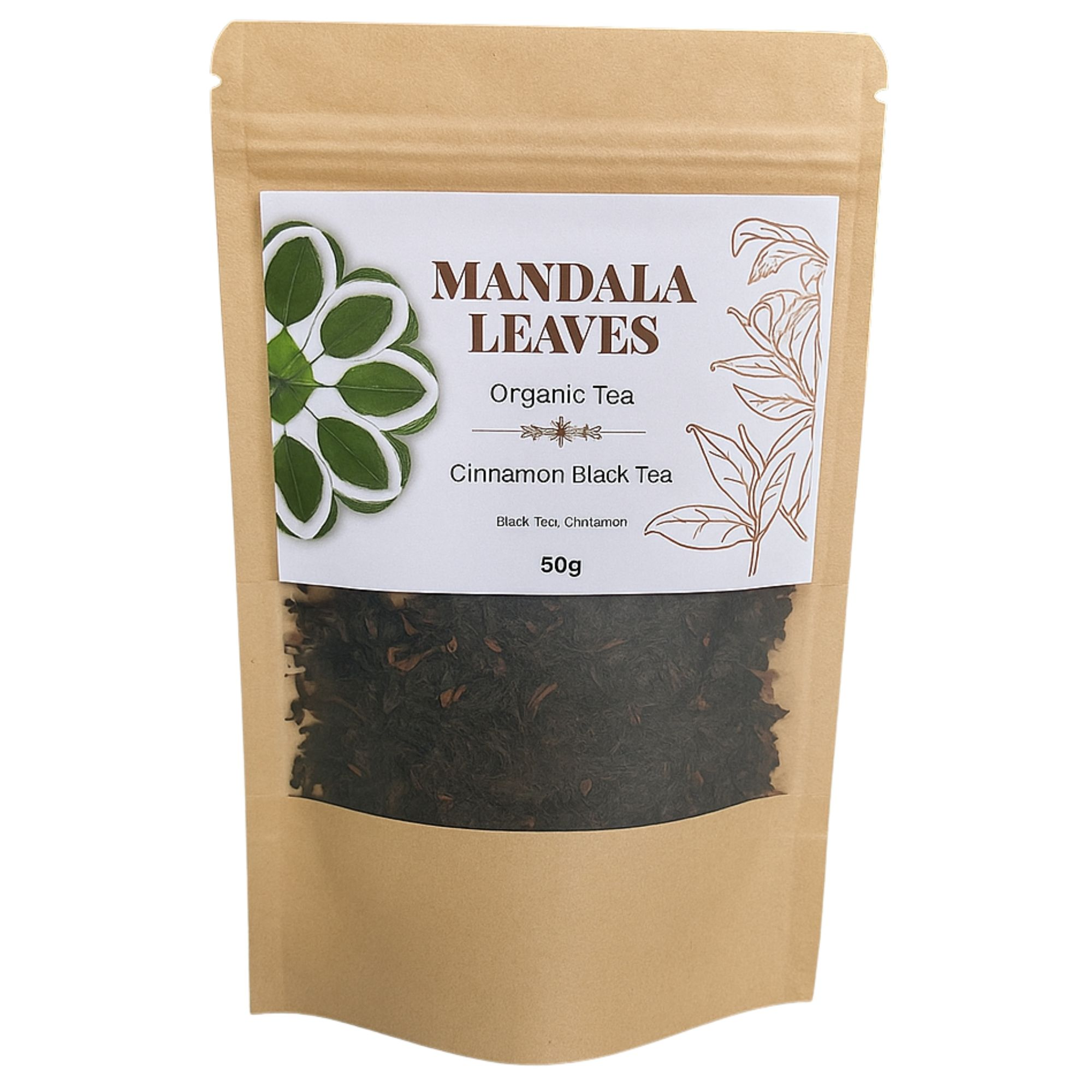 50g Organic Cinnamon Black Tea - Image 2