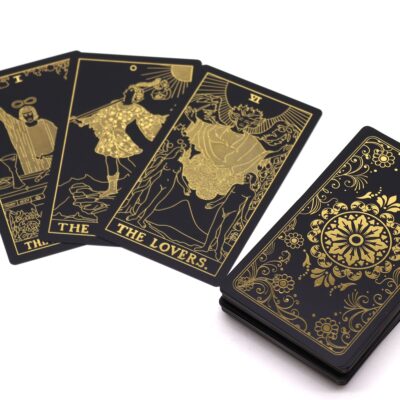 A luxurious 78-card Gold Foil Tarot Set