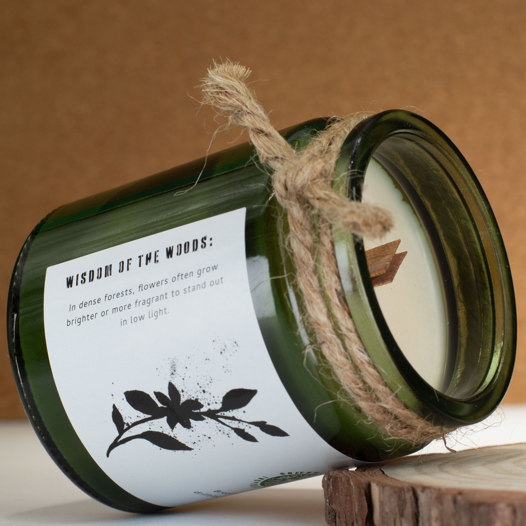 Greenman Woodwick Soy Candle - Jasmine Glade - Image 4