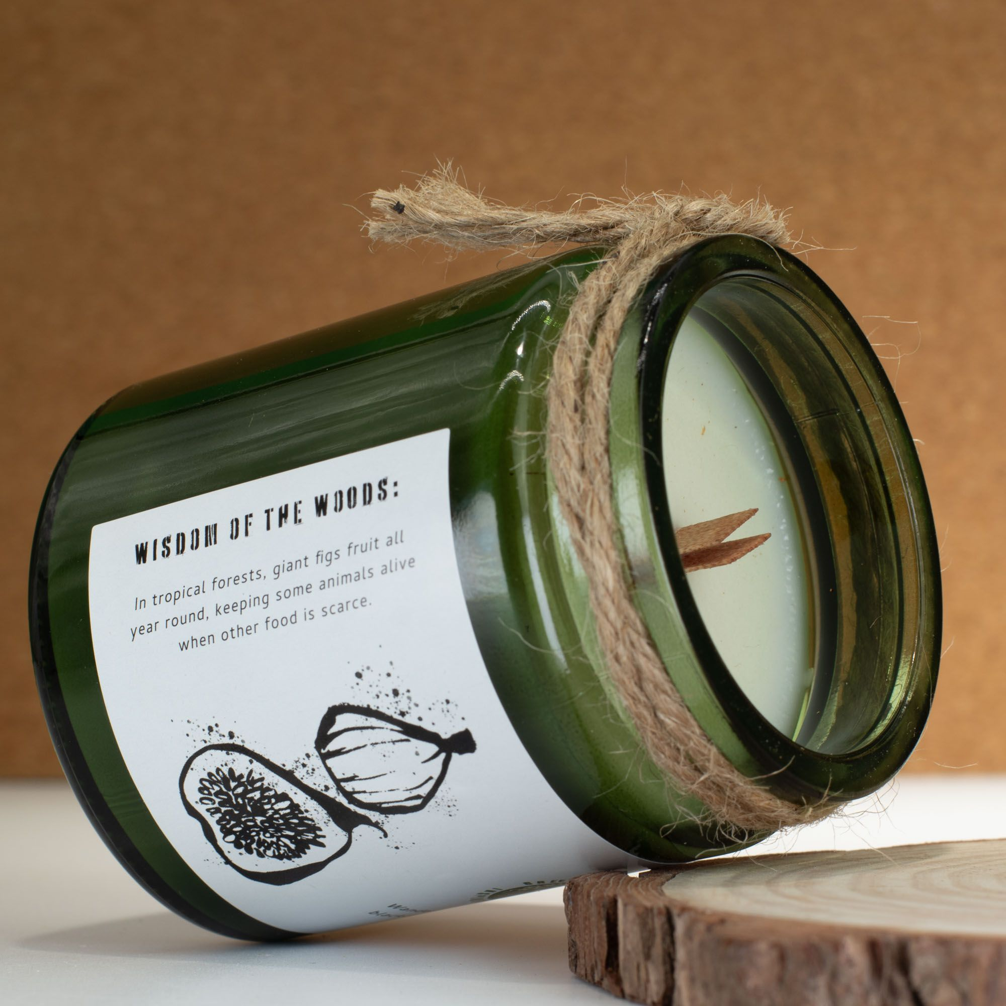 Greenman Woodwick Soy Candle - Crushed Fig & Cassis - Image 4