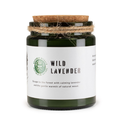 Greenman Woodwick Soy Candle - Wild Lavender