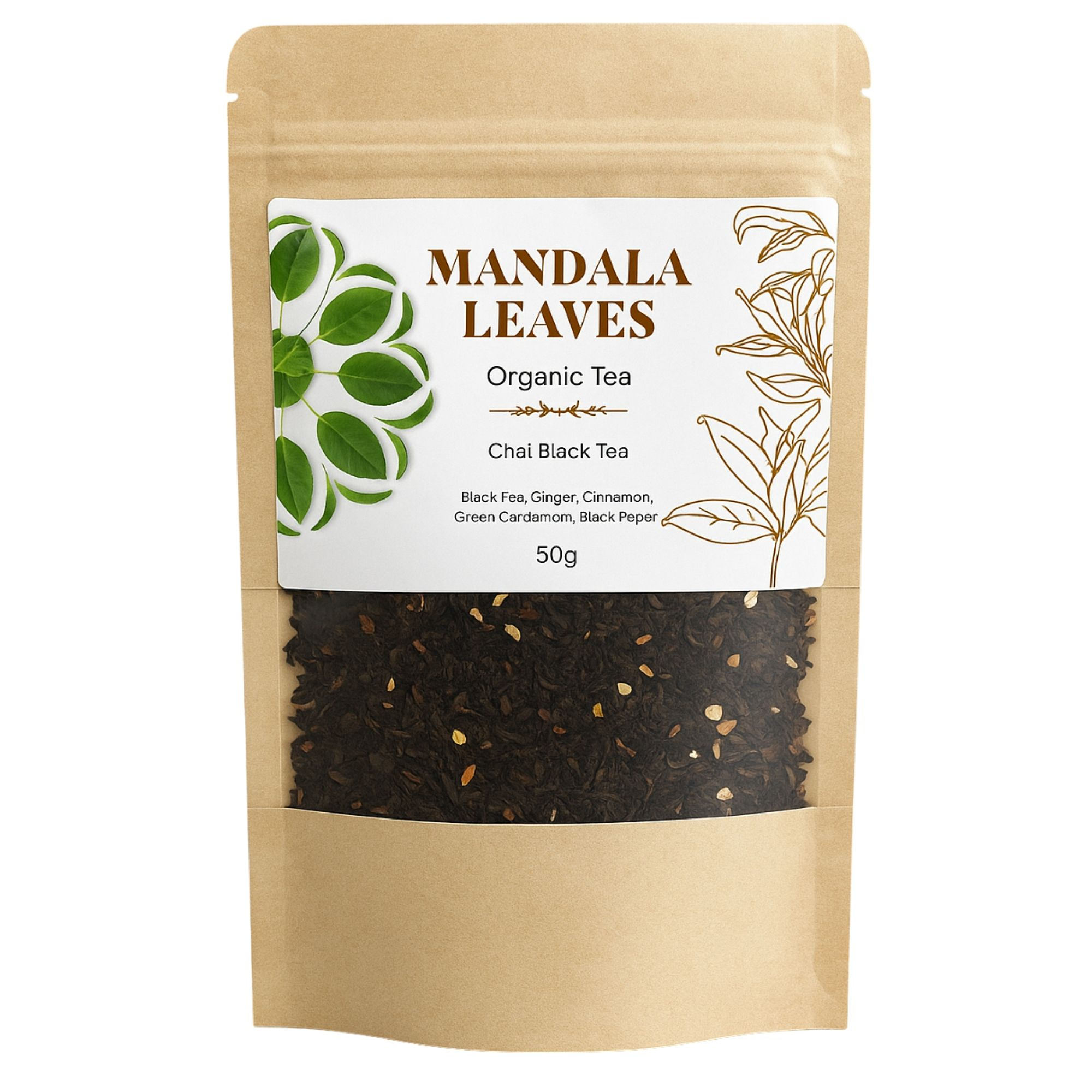50g Organic Chai Black Tea - Image 2