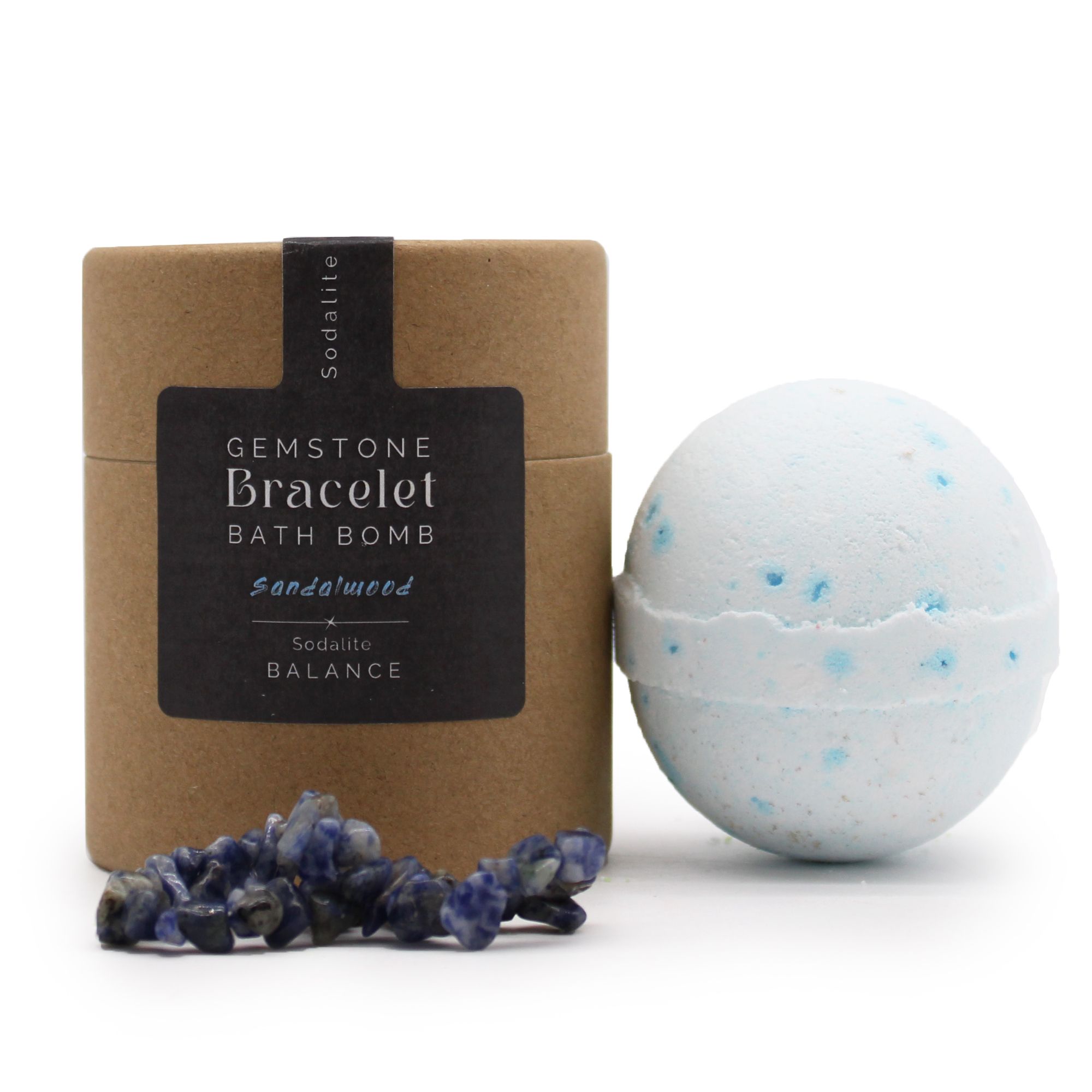 Sodalite Gemstone Bracelet Bath Bomb - Image 2