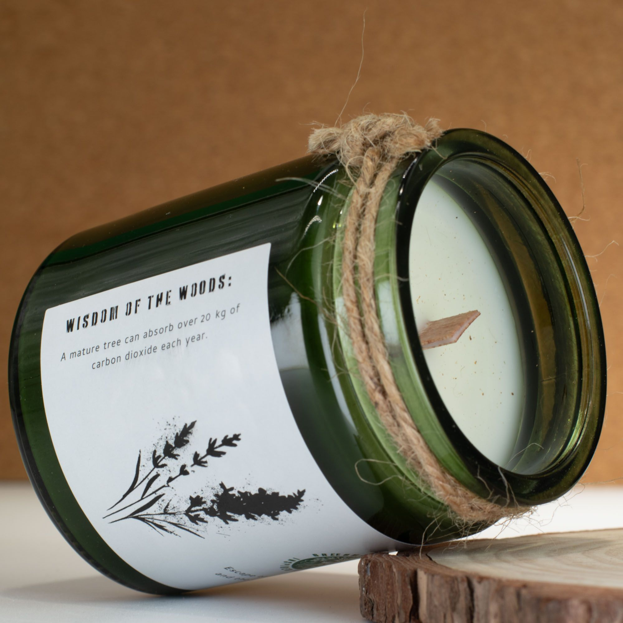 Greenman Woodwick Soy Candle - Wild Lavender - Image 3