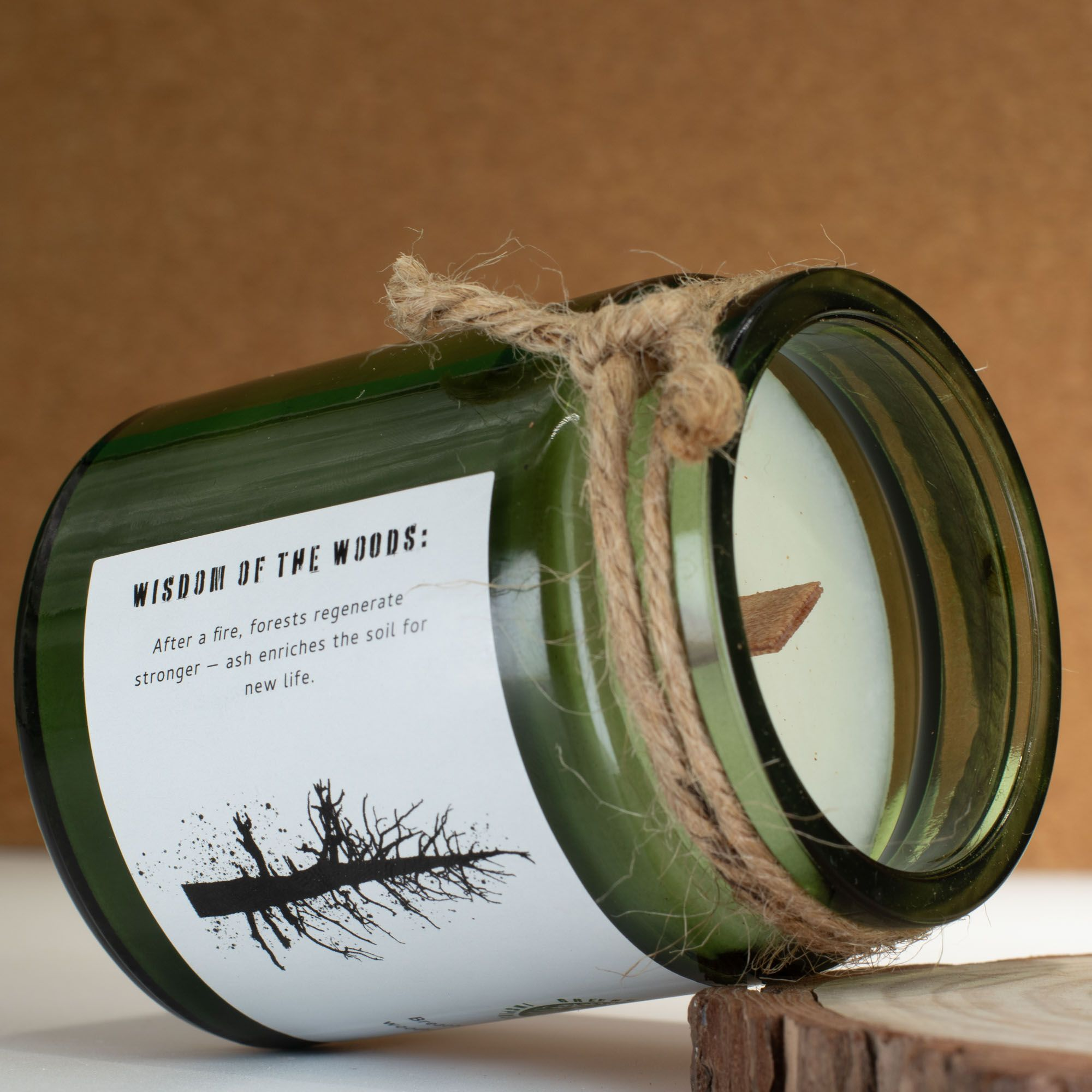 Greenman Woodwick Soy Candle - Ash & Woodsmoke - Image 2