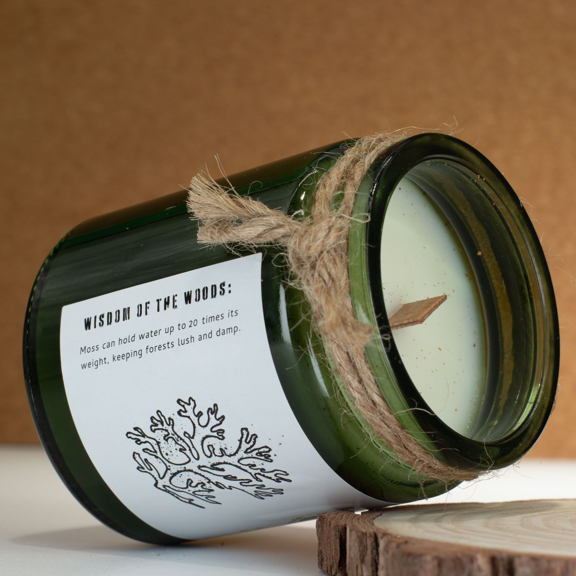 Greenman Woodwick Soy Candle - Moss & Mist - Image 3