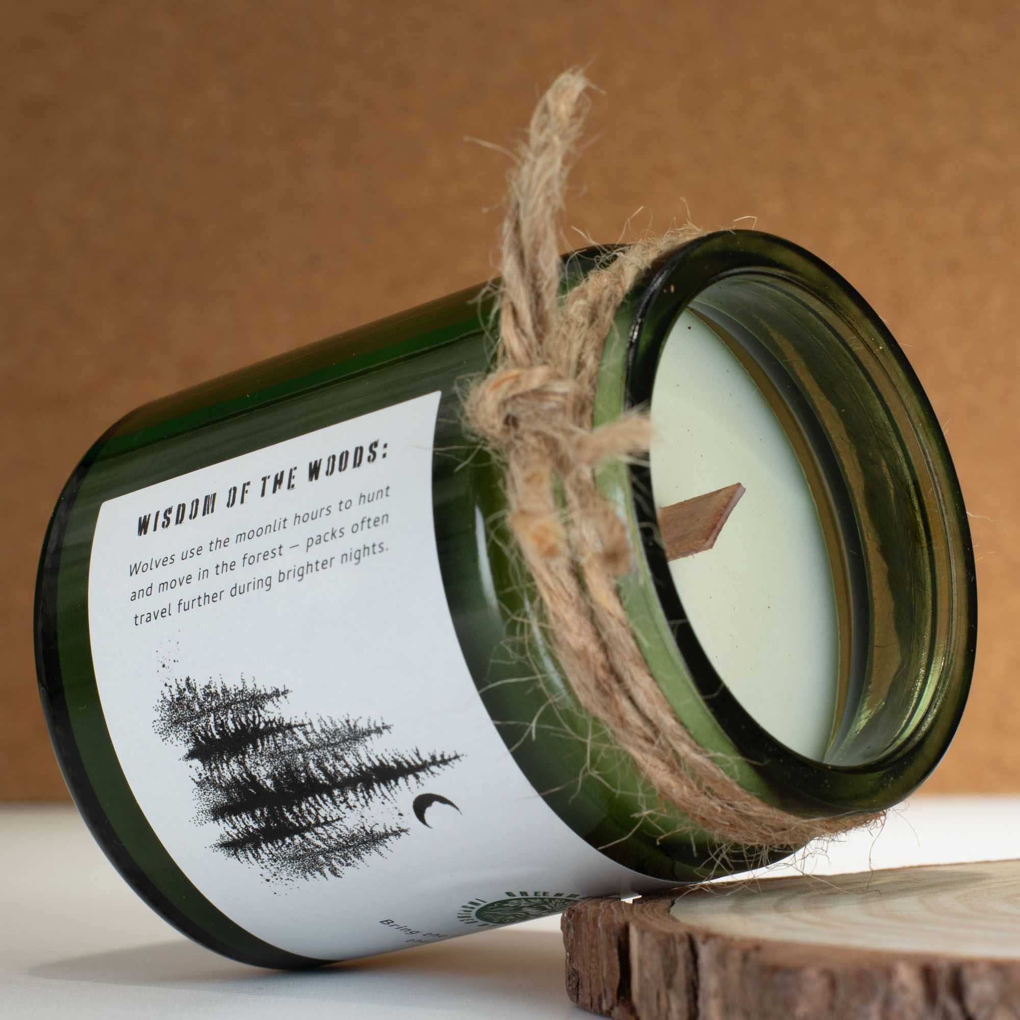 Greenman Woodwick Soy Candle - Wolf's Moon - Image 4