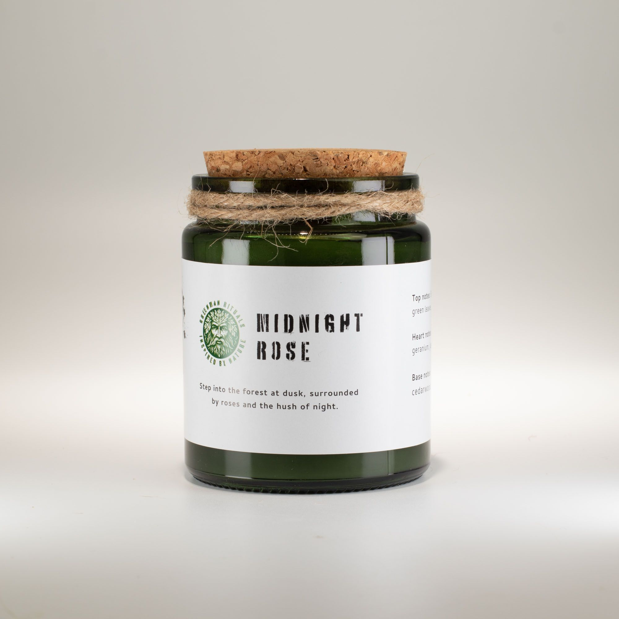 Greenman Woodwick Soy Candle - Midnight Rose - Image 3