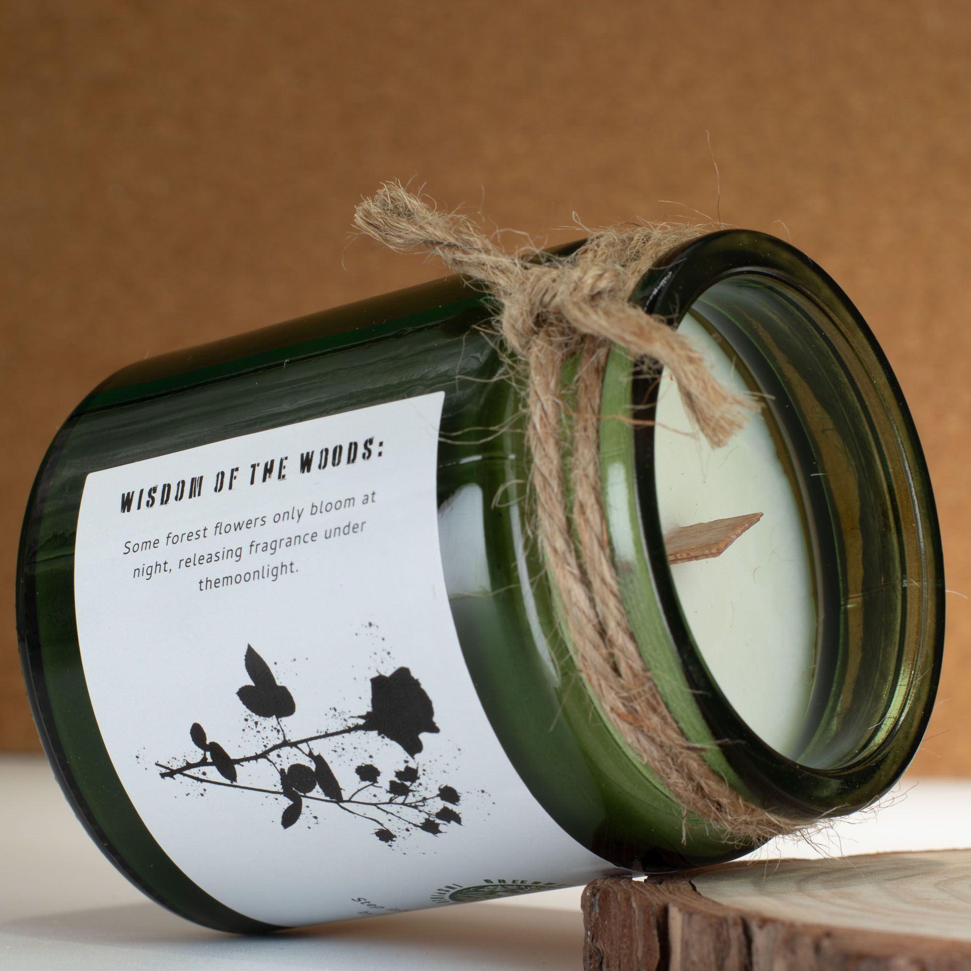 Greenman Woodwick Soy Candle - Midnight Rose - Image 4